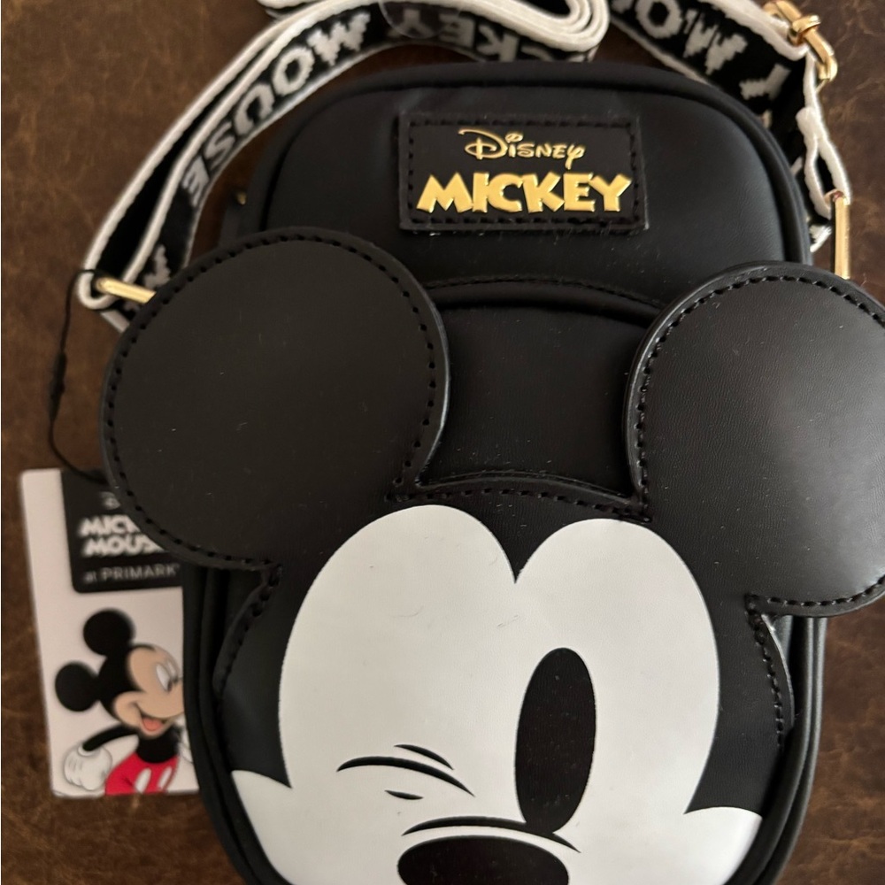 Primark Disney Mickey Mouse Black and White Crossbody Bag